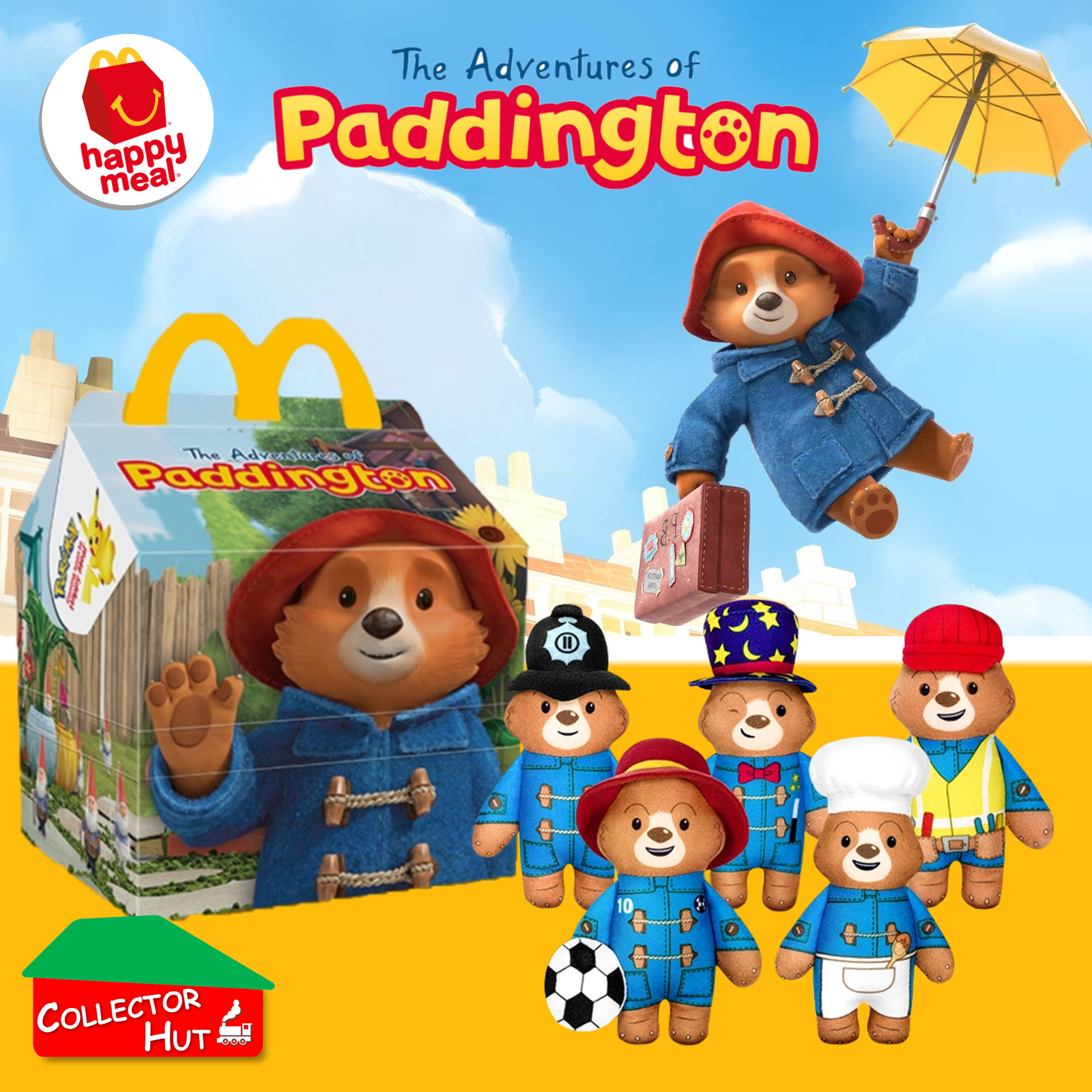 McDonald's Happy Meal The Adventures of Paddington 2022 Plush Toys