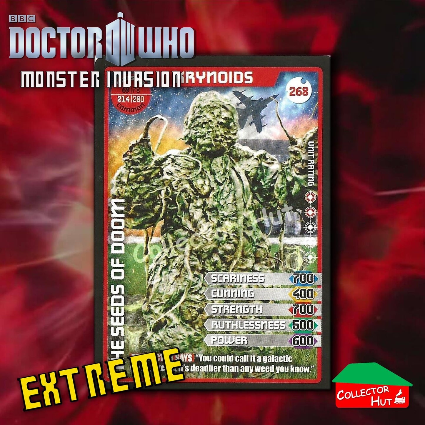 DOCTOR WHO Monster Invasion EXTREME Cards 166-344 New Fresh & Sleeved YOU CHOOSE