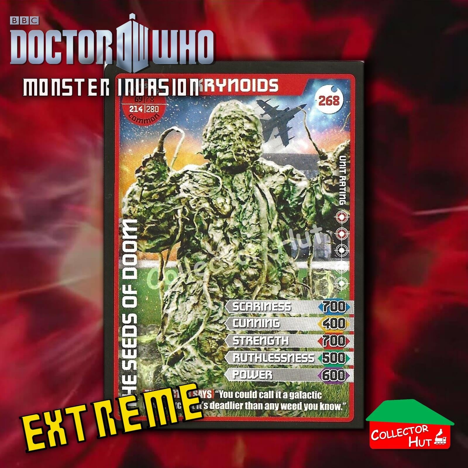 DOCTOR WHO Monster Invasion EXTREME Cards 166-344 New Fresh & Sleeved YOU CHOOSE