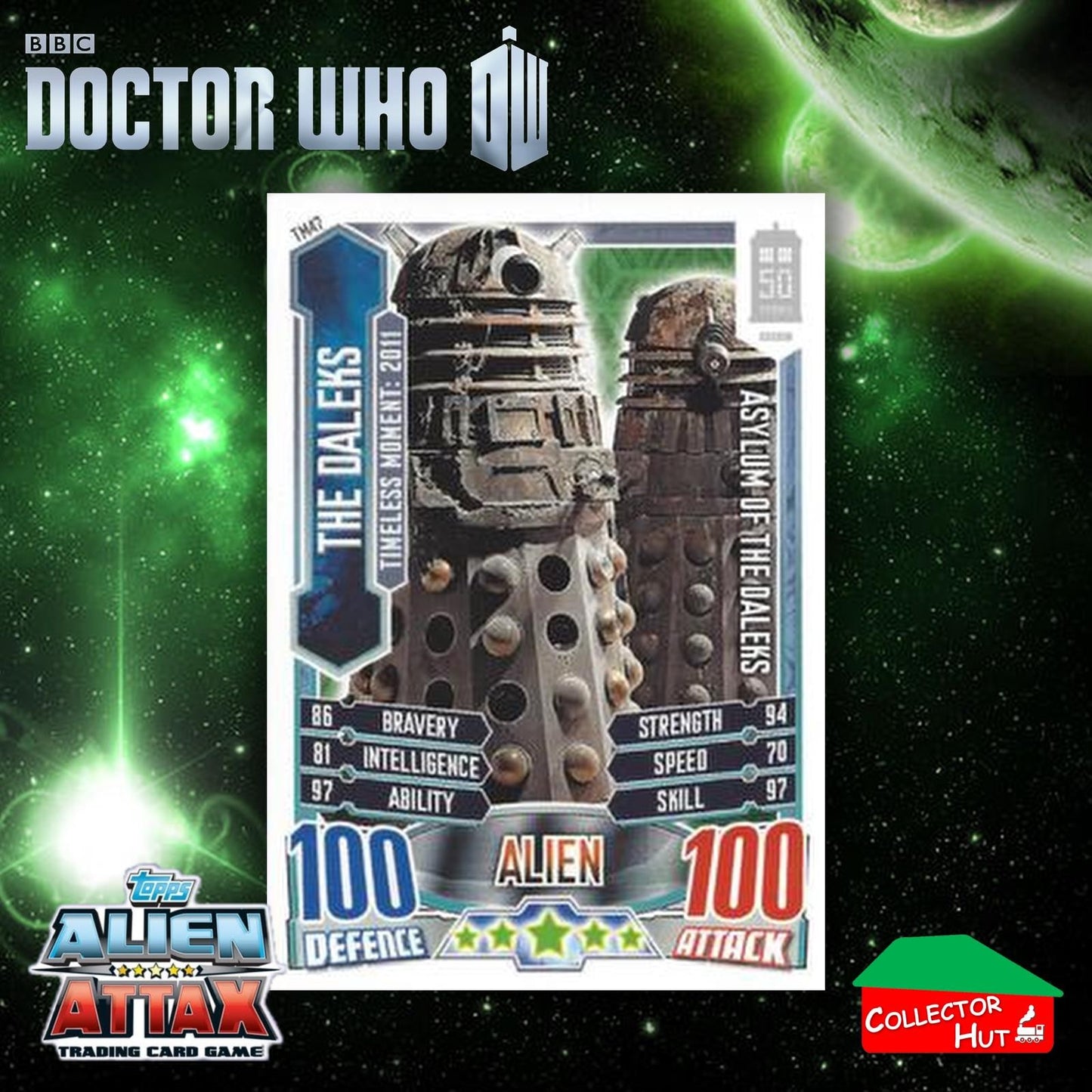 Topps Doctor Who Alien Attax 50th Anniversary Edition Companion Timeless Cards