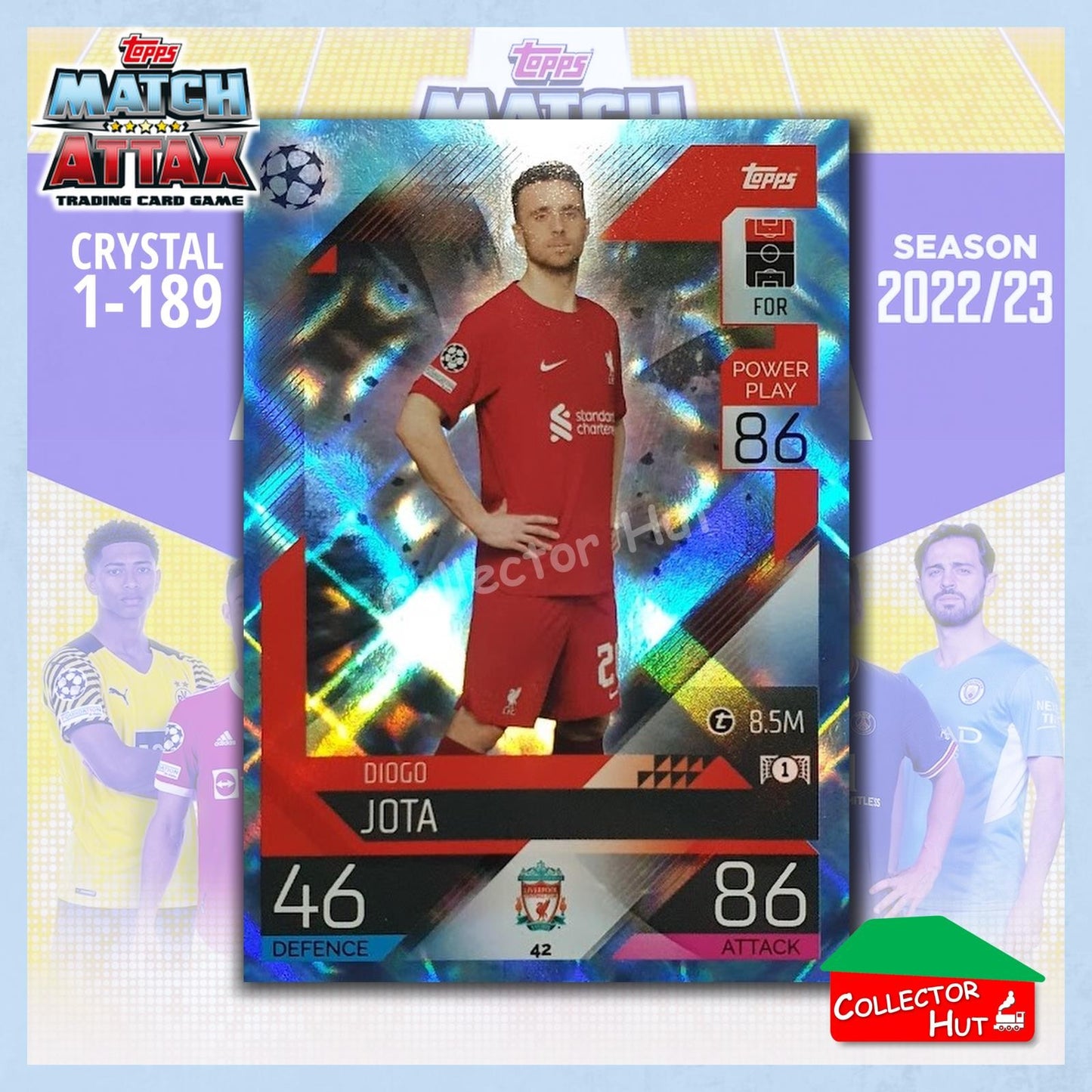 Topps Match Attax Europa Champions League 2022/23 Crystal Parallel Cards 1-189