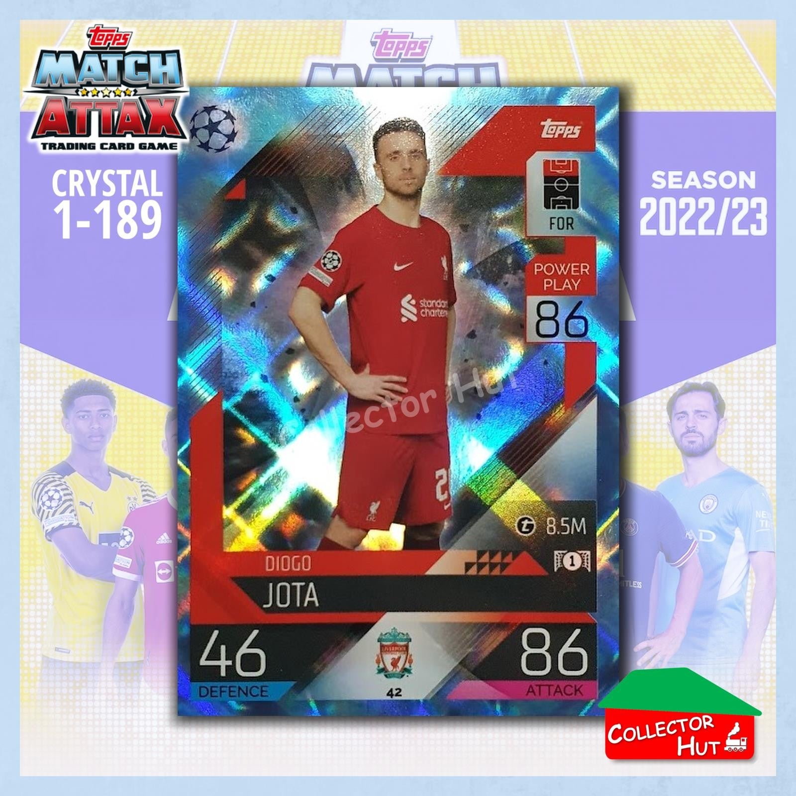 Topps Match Attax Europa Champions League 2022/23 Crystal Parallel Cards 1-189