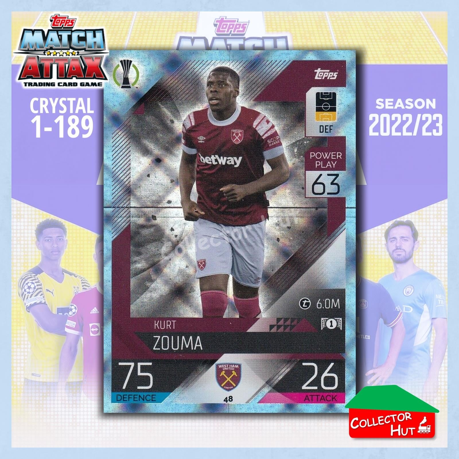Topps Match Attax Europa Champions League 2022/23 Crystal Parallel Cards 1-189