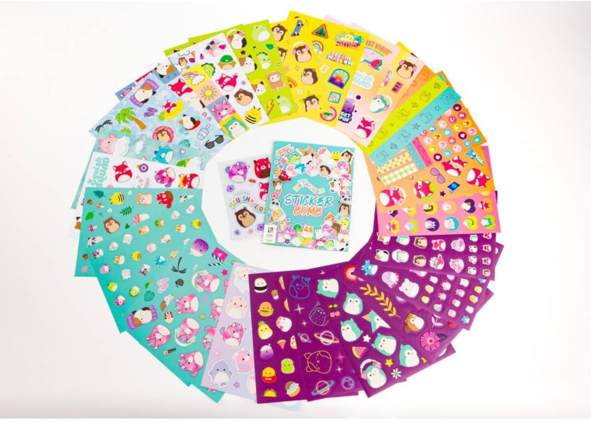 Original Squishmallows Sticker Bomb Activity Kit 600+ Stickers & Book Ages 6+