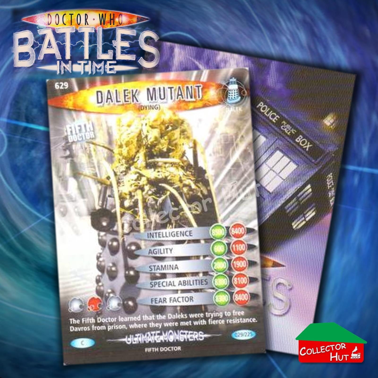 DOCTOR WHO Battles in Time #601-825 ULTIMATE MONSTERS RARE & COMMON Cards