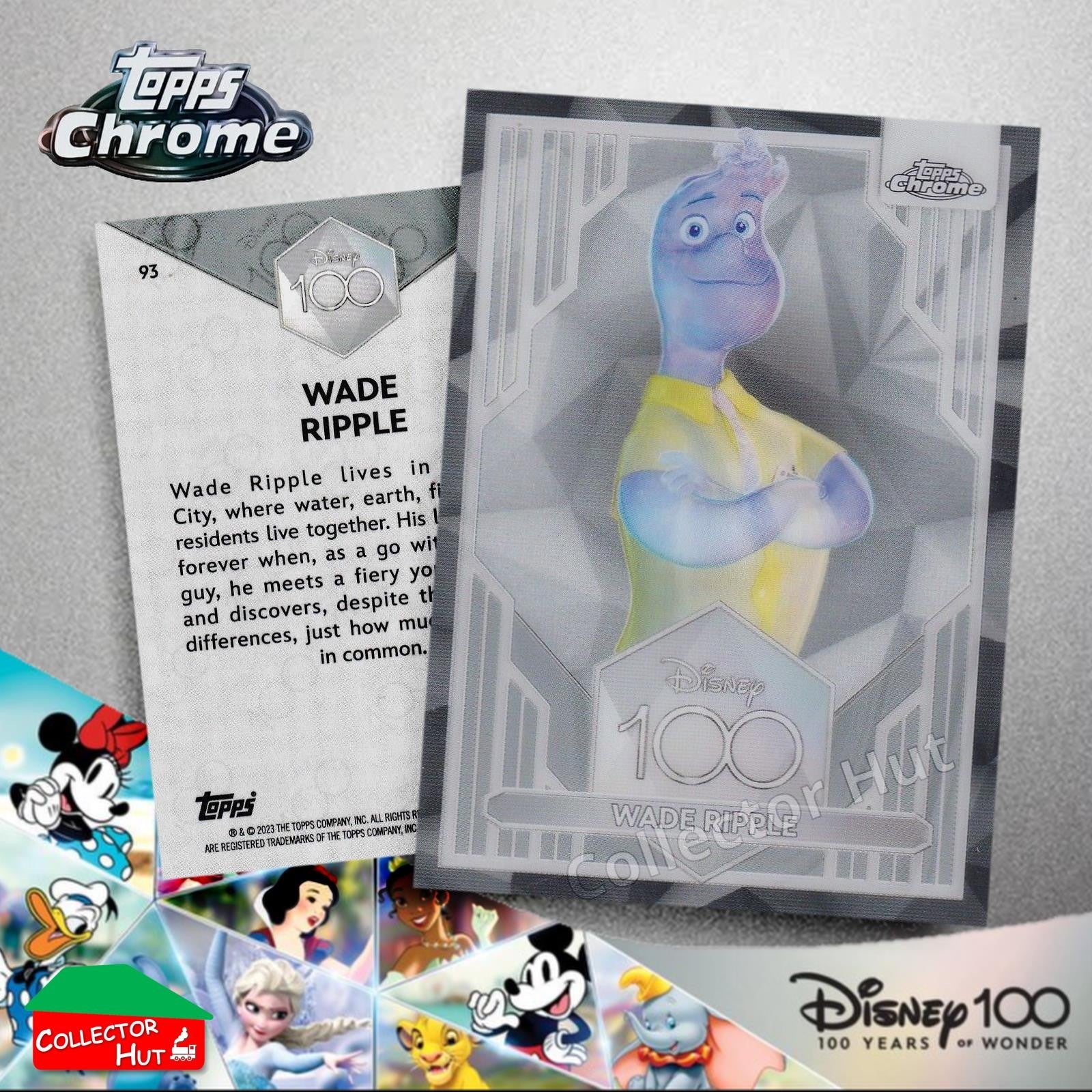 Disney 100 Topps Chrome 2023 Base Cards 1-100 Pick Singles to Complete Your Set