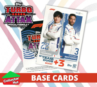 Topps Turbo Attax Formula 1 F1 2024 #1-166 Base Cards YOU CHOOSE