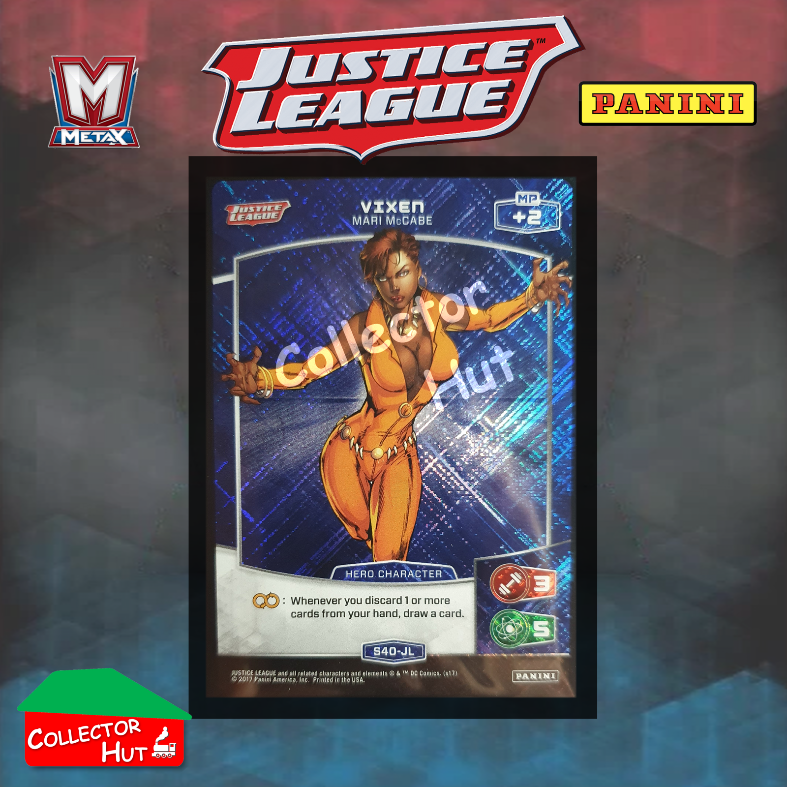 Panini MetaX DC Justice League Foil Cards S1-S72 Choose Your Card