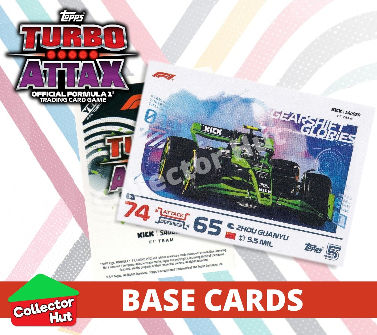 Topps Turbo Attax Formula 1 F1 2024 #1-166 Base Cards YOU CHOOSE
