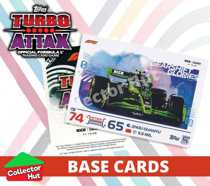 Topps Turbo Attax Formula 1 F1 2024 #1-166 Base Cards YOU CHOOSE