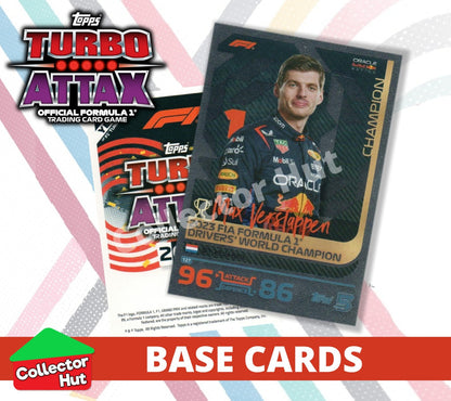 Topps Turbo Attax Formula 1 F1 2024 #1-166 Base Cards YOU CHOOSE