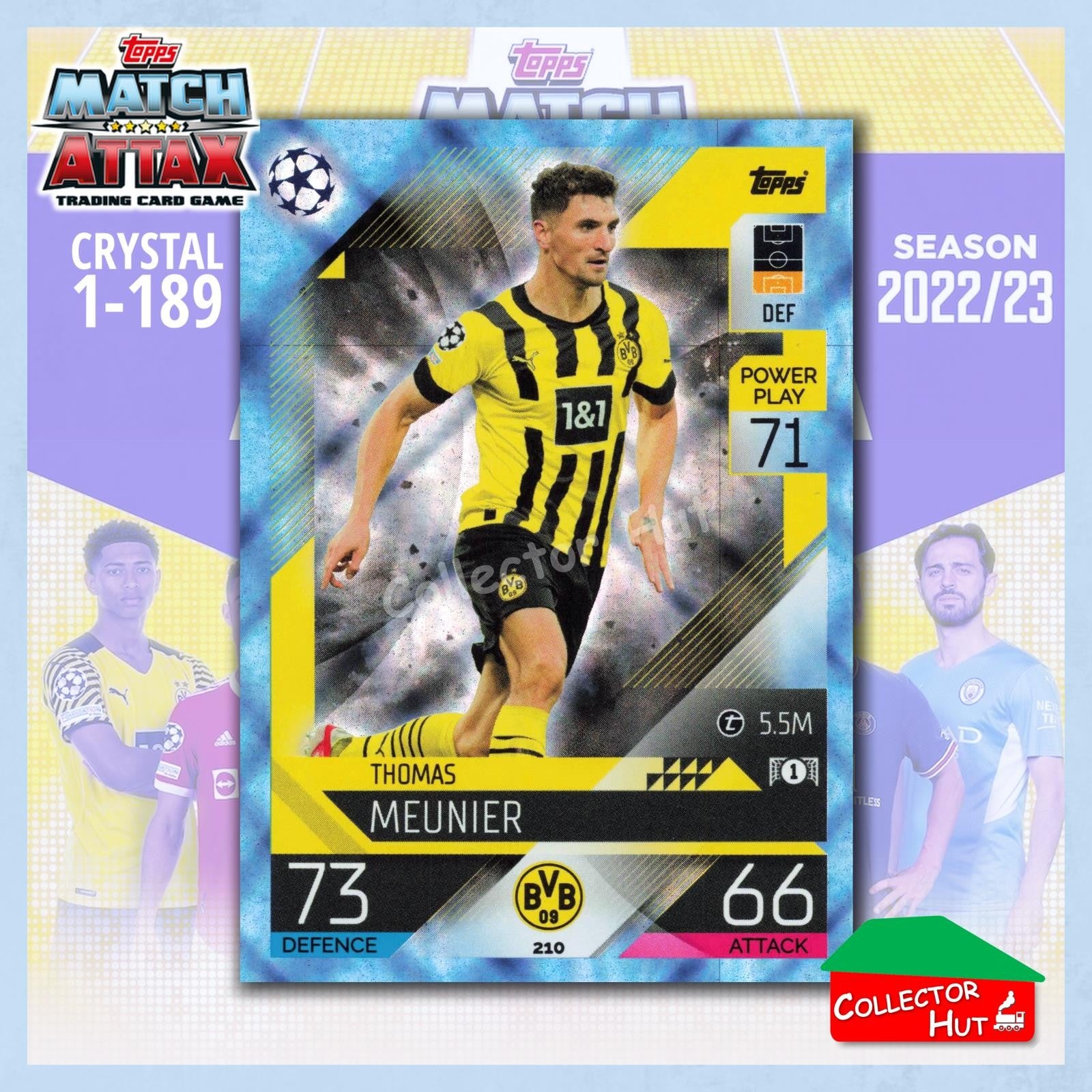 Topps Match Attax Europa Champions League 2022/23 Crystal Parallel Cards 190-387