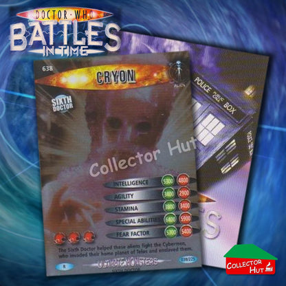 DOCTOR WHO Battles in Time #601-825 ULTIMATE MONSTERS RARE & COMMON Cards
