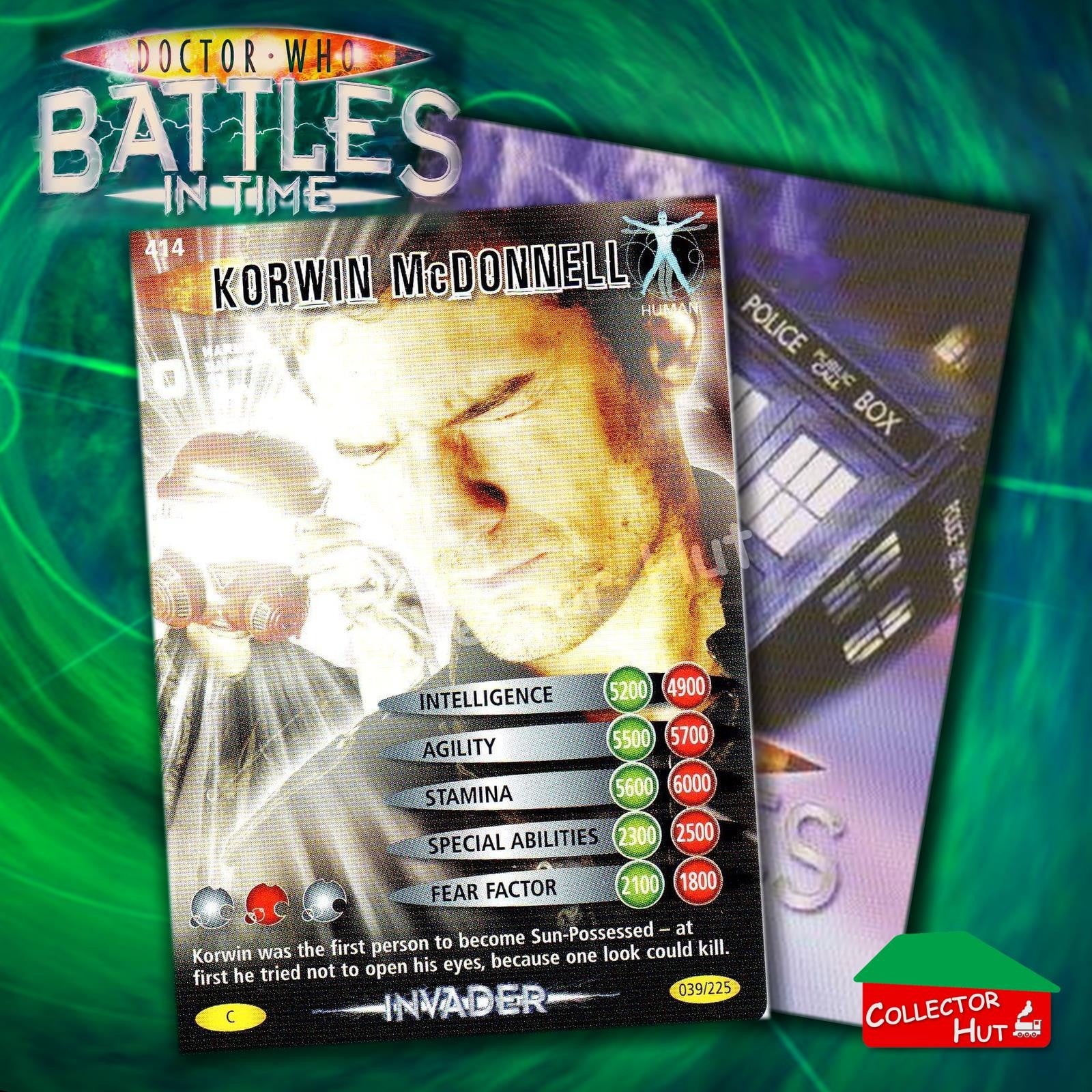 DOCTOR WHO Battles in Time #376-600 INVADER RARE & COMMON CARDS YOU CHOOSE