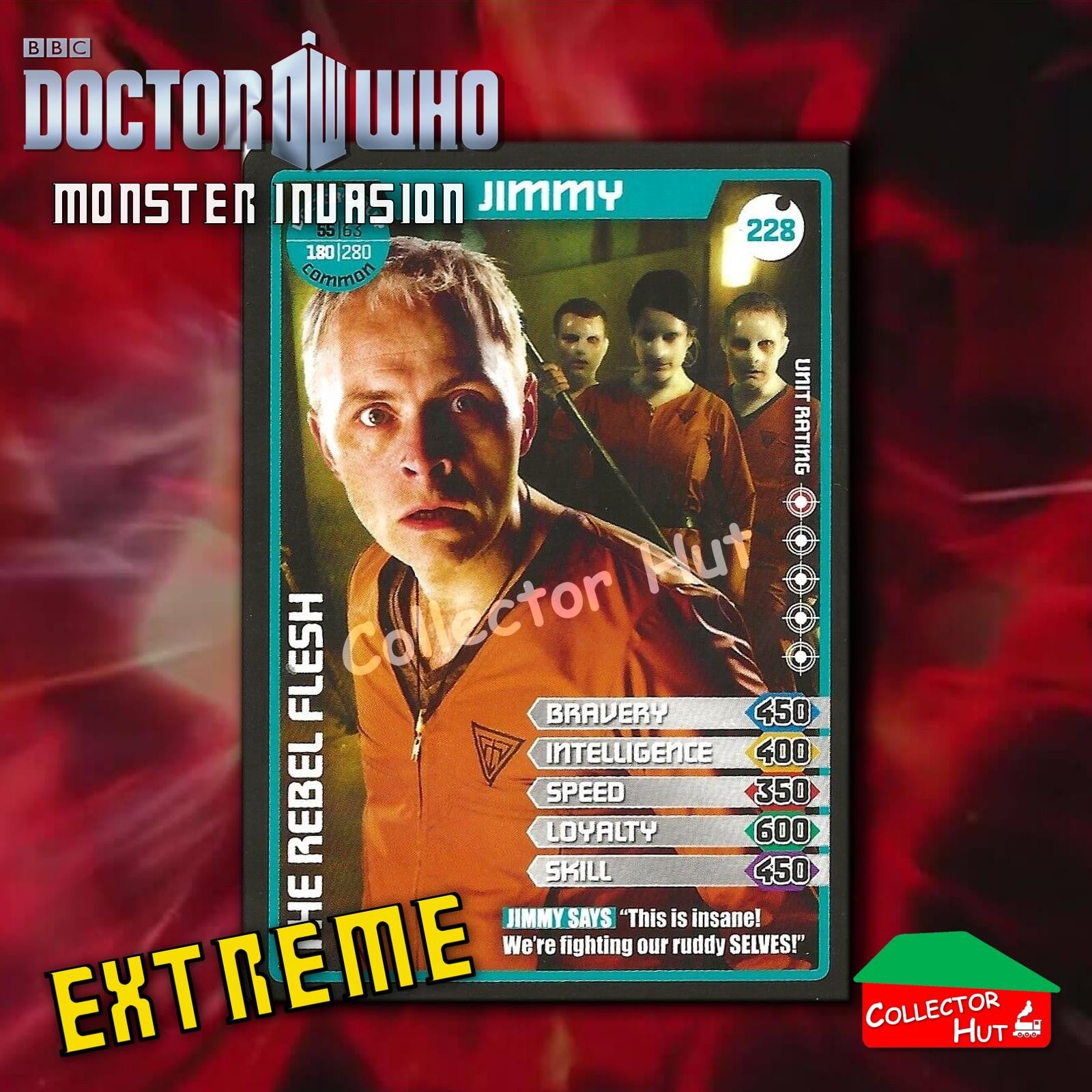 DOCTOR WHO Monster Invasion EXTREME Cards 166-344 New Fresh & Sleeved YOU CHOOSE