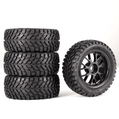RC Model Wheels Tyres 12mm Hub 75mm x 32mm 46g 4pcs Set Car Truck