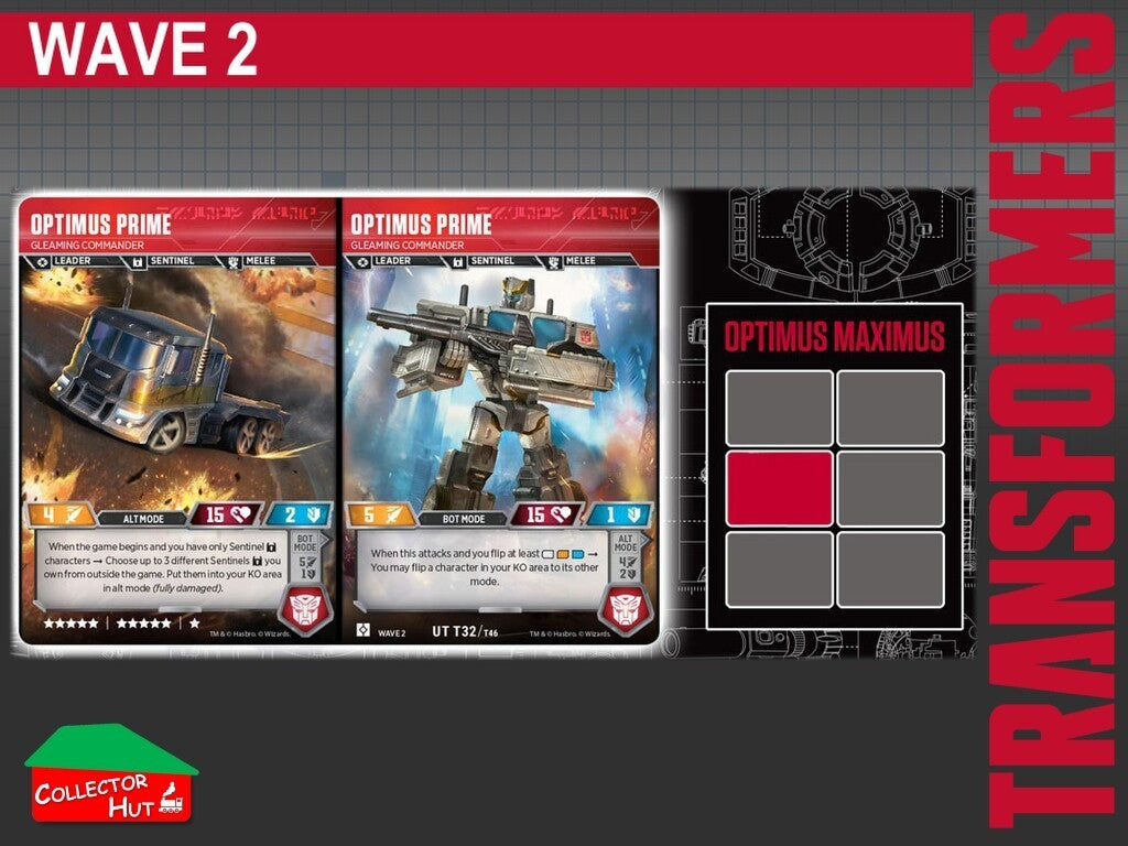 Transformers TCG CHARACTER Trading Cards All Waves