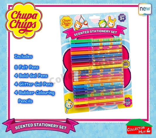 Chupa Chups Scented Stationery Set 20 Felt Pens Arts Craft Gift