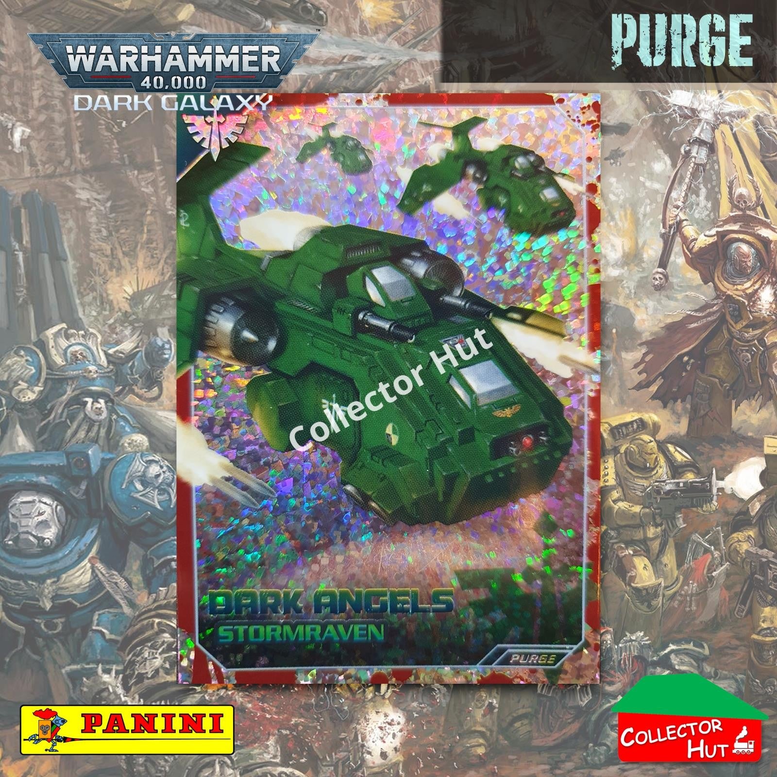 PANINI Warhammer 40,000 Dark Galaxy Parallel Trading Card Crusade Vanguard Purge
