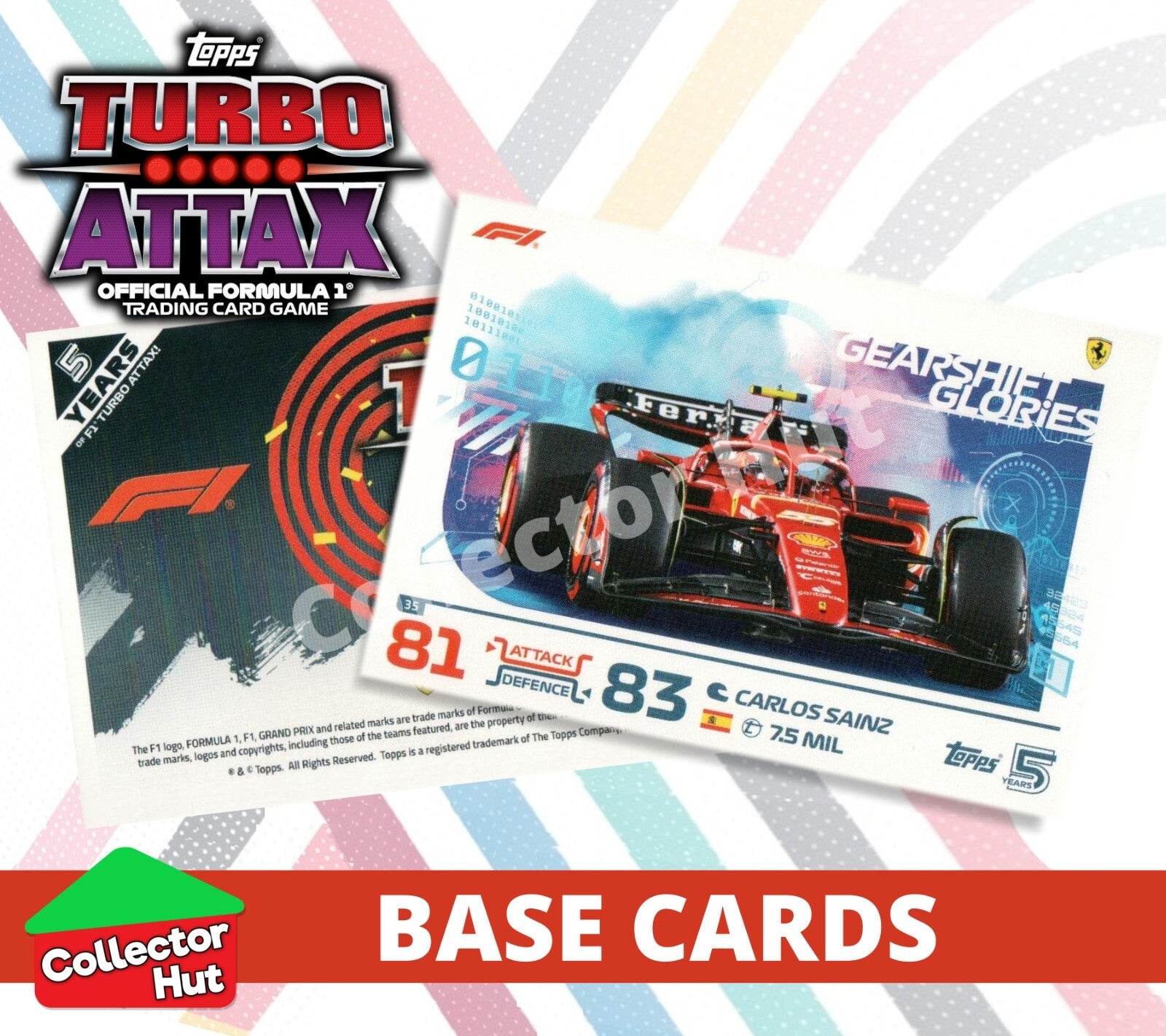 Topps Turbo Attax Formula 1 F1 2024 #1-166 Base Cards YOU CHOOSE