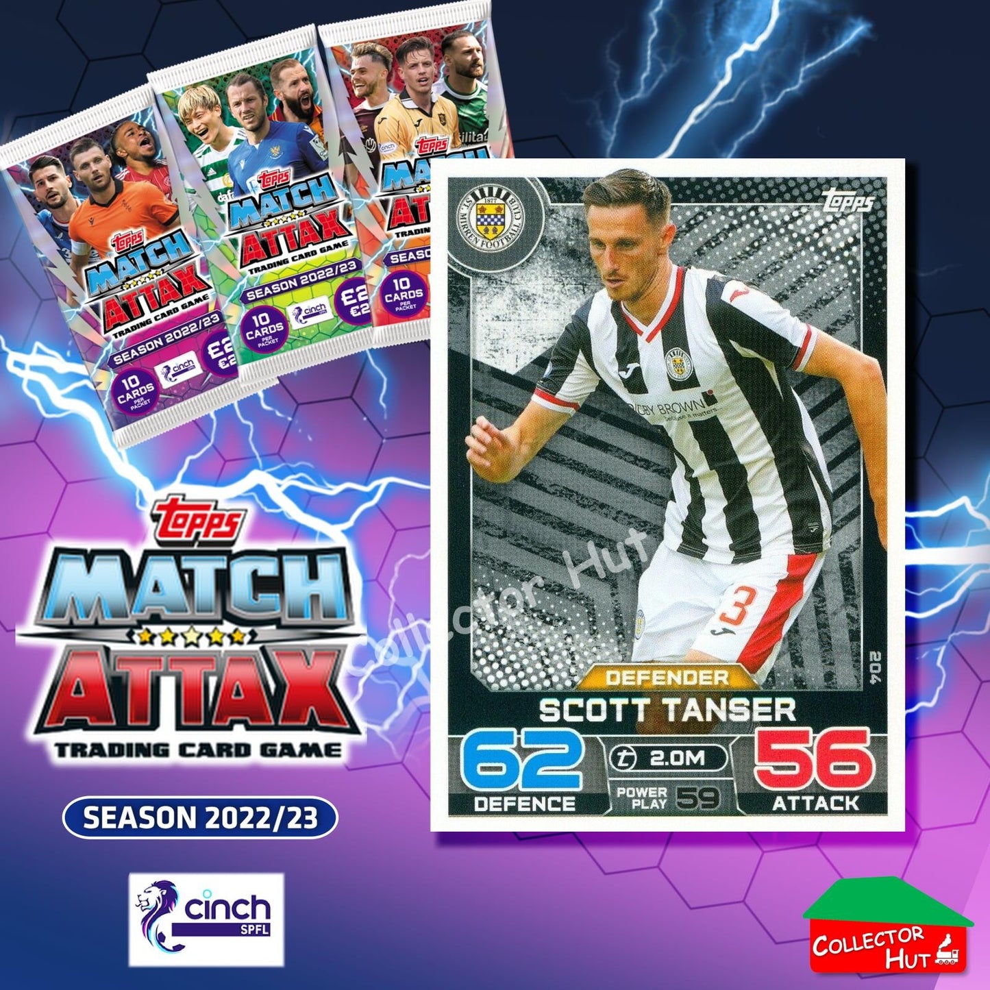 TOPPS MATCH ATTAX SPFL 2022/23 #163-264 Choose Your Card