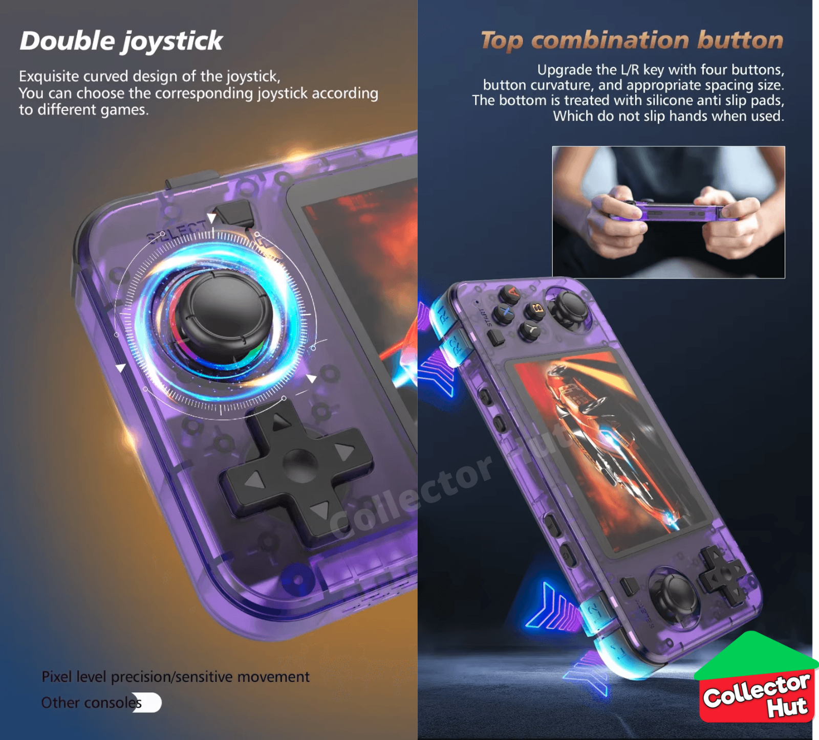 R36H KeyBoy Retro Handheld Games Emulator Console Wide Version