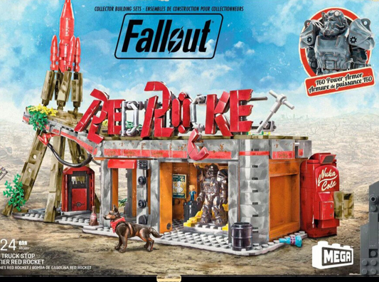 Fallout 4 Red Rocket Truck Stop Mega Bloks Buildable Display Model
