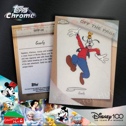 Disney 100 Topps Chrome 2023 RARE CARDS Off the Page Iconic Moments Stitch