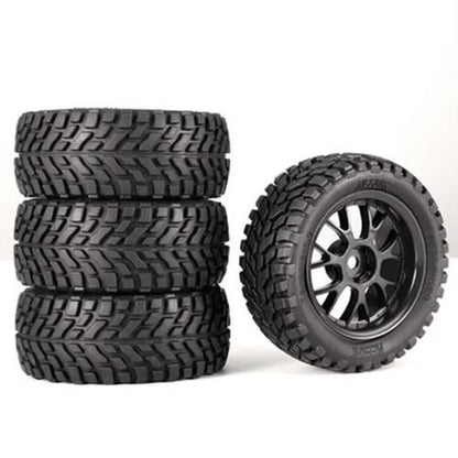 RC Model Wheels Tyres 12mm Hub 75mm x 32mm 46g 4pcs Set Car Truck