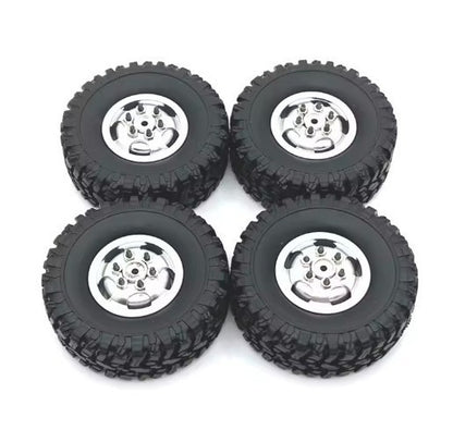 RC Model Wheels Tyres 5mm Hub 68mm x 24mm 50g ALLOY 4pcs Set Car Truck MN82
