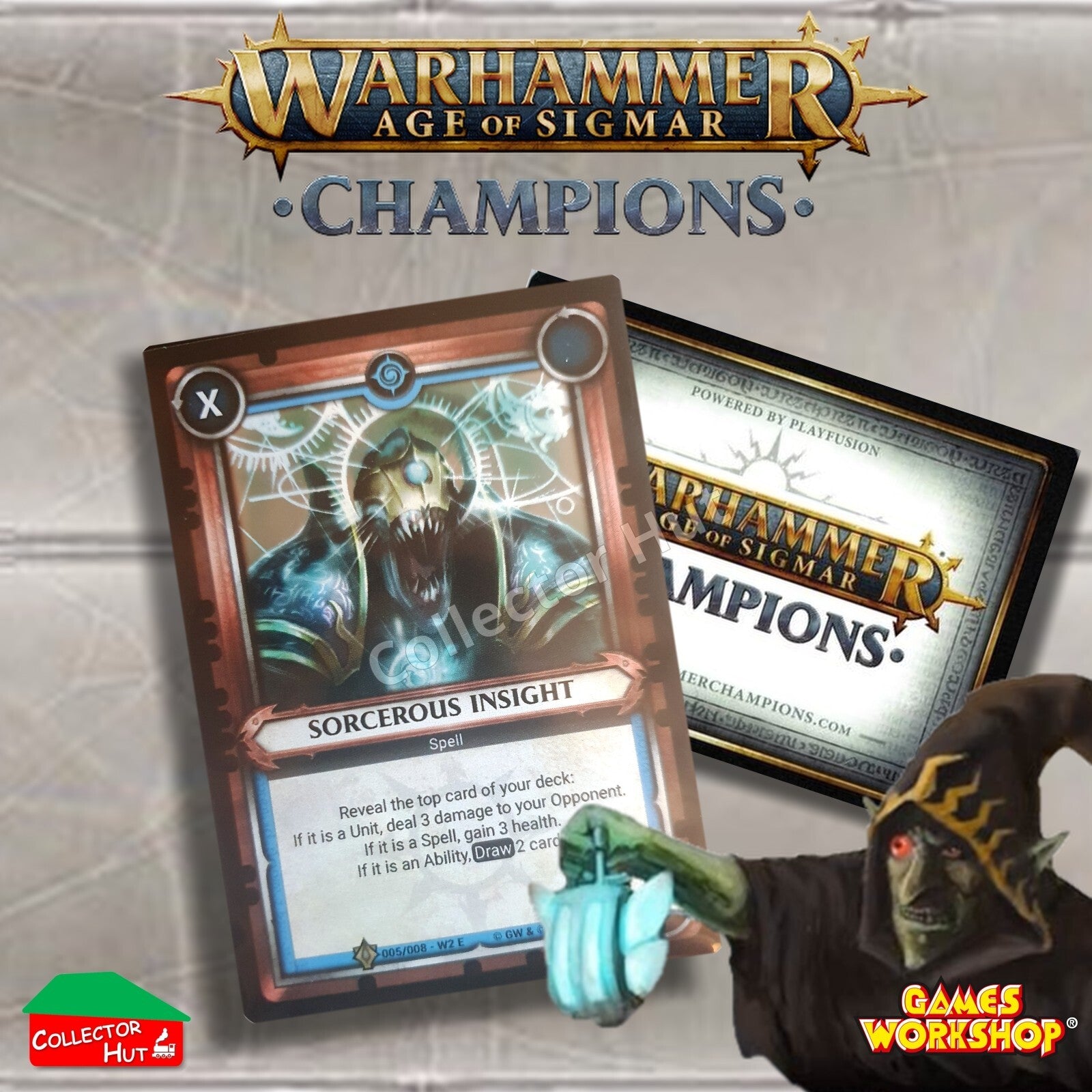 Warhammer Age of Sigmar: Champions EXCLUSIVE Trading Cards COMPLETE 12 Card Set