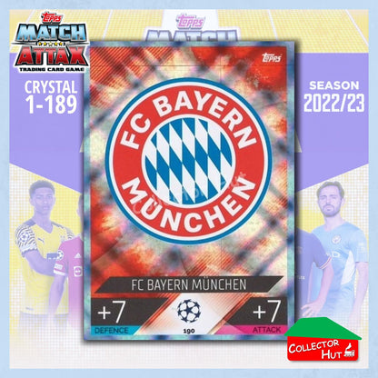 Topps Match Attax Europa Champions League 2022/23 Crystal Parallel Cards 190-387