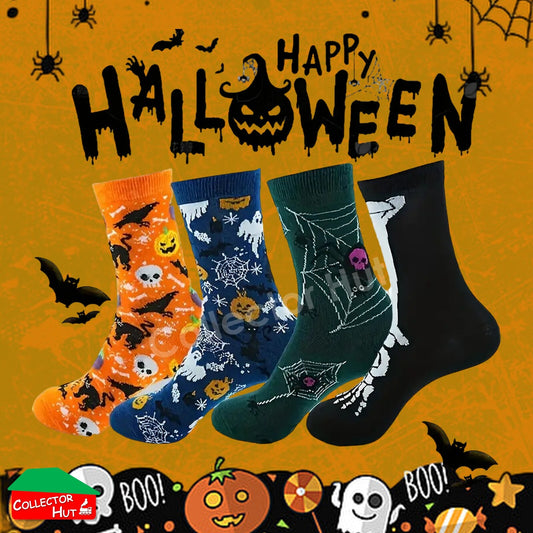 Happy Crew Socks Novelty HALLOWEEN Cotton Blend Anti-Odor Unisex CUSTOM Gift Set