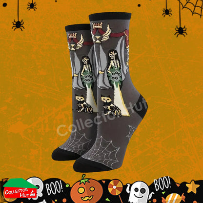 Happy Crew Socks Novelty HALLOWEEN Cotton Blend Anti-Odor Unisex CUSTOM Gift Set