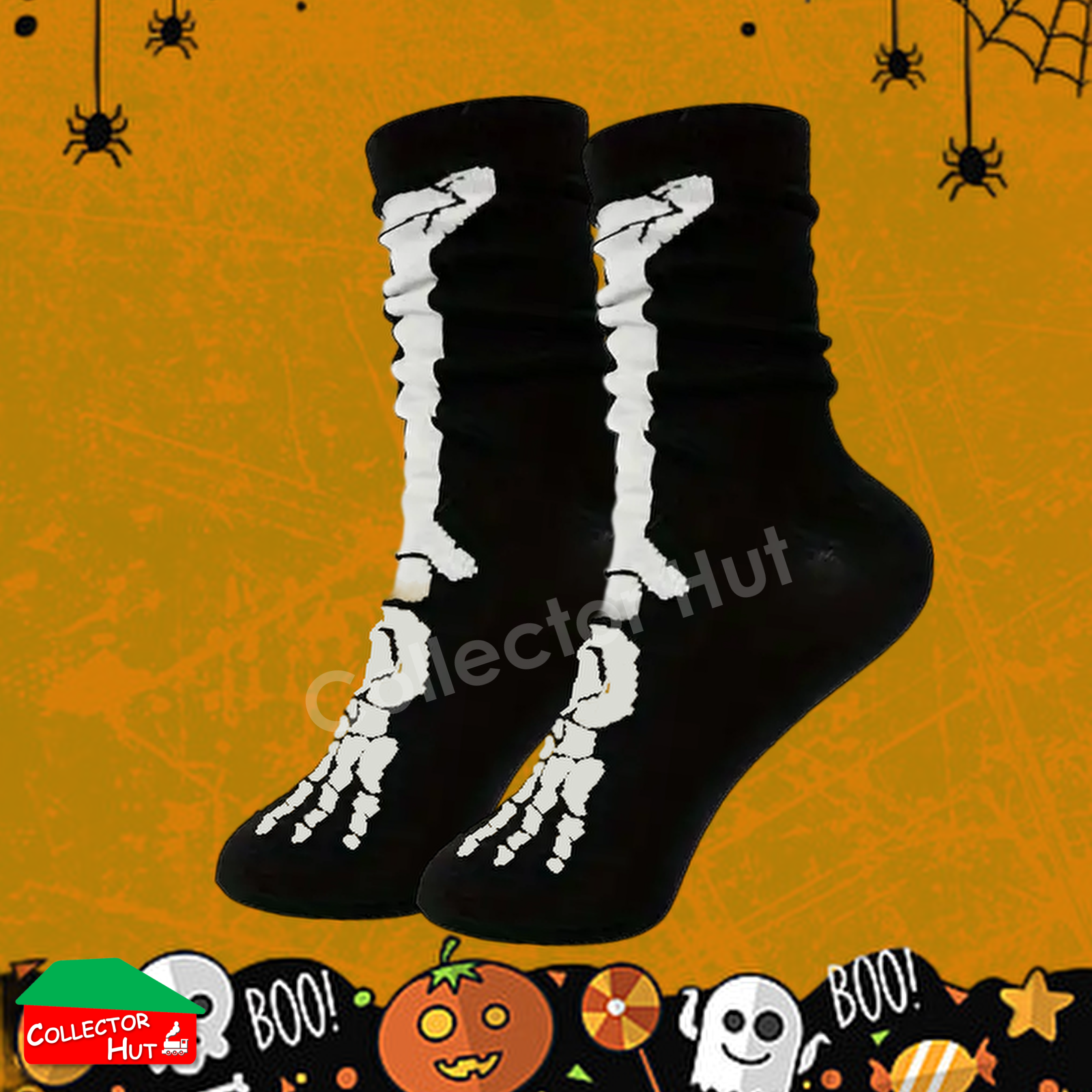 Happy Crew Socks Novelty HALLOWEEN Cotton Blend Anti-Odor Unisex CUSTOM Gift Set