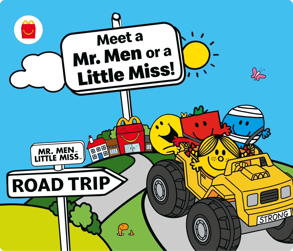 McDonalds Happy Meal Mr Men Little Miss Road Trip 2026 Toy Cars