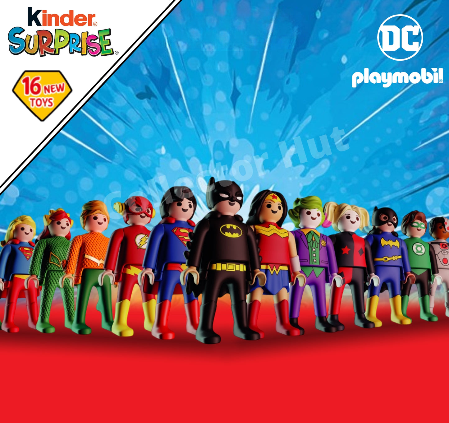 Kinder Egg DC Playmobil Mini Action Figures IDENTIFIED