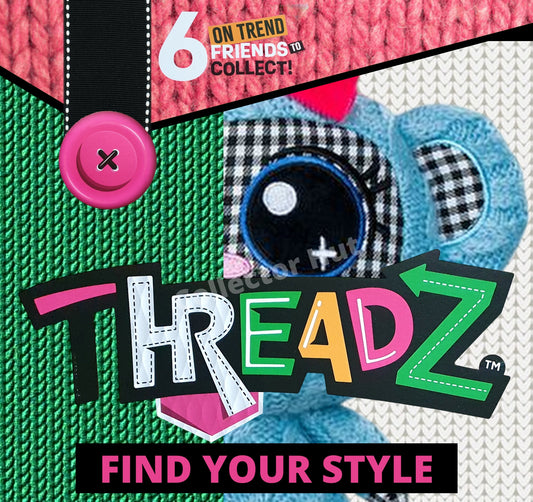 Threadz 20cm Plush Toy Collection Unique Designs