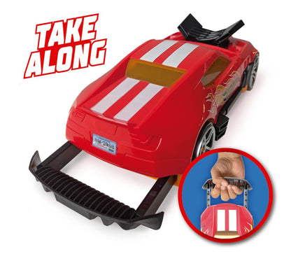 Hot Wheels Car 2-in-1 Freewheel Race Car Storage Case for 15 Car Models OFFICIAL