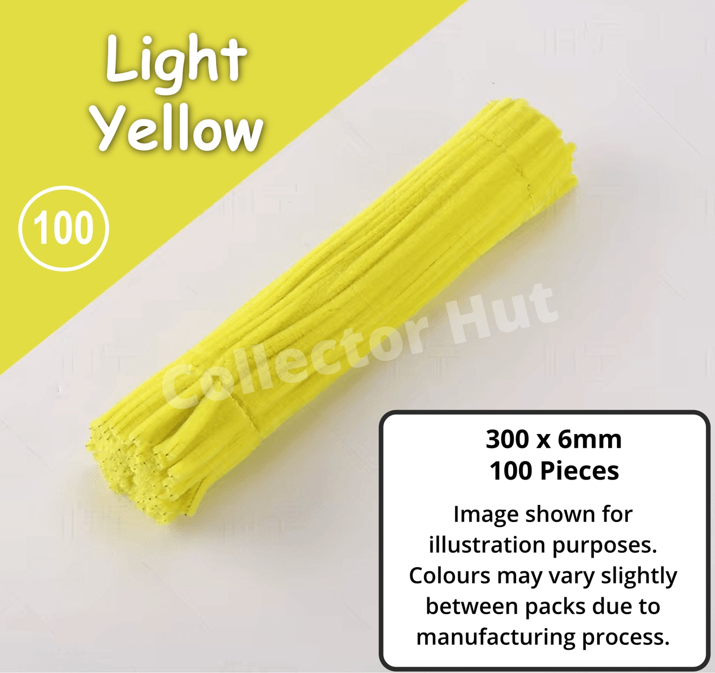 Chenille Craft Stems Pipe Cleaners 100pcs 30cm x 6mm Flexible Craft Supplies