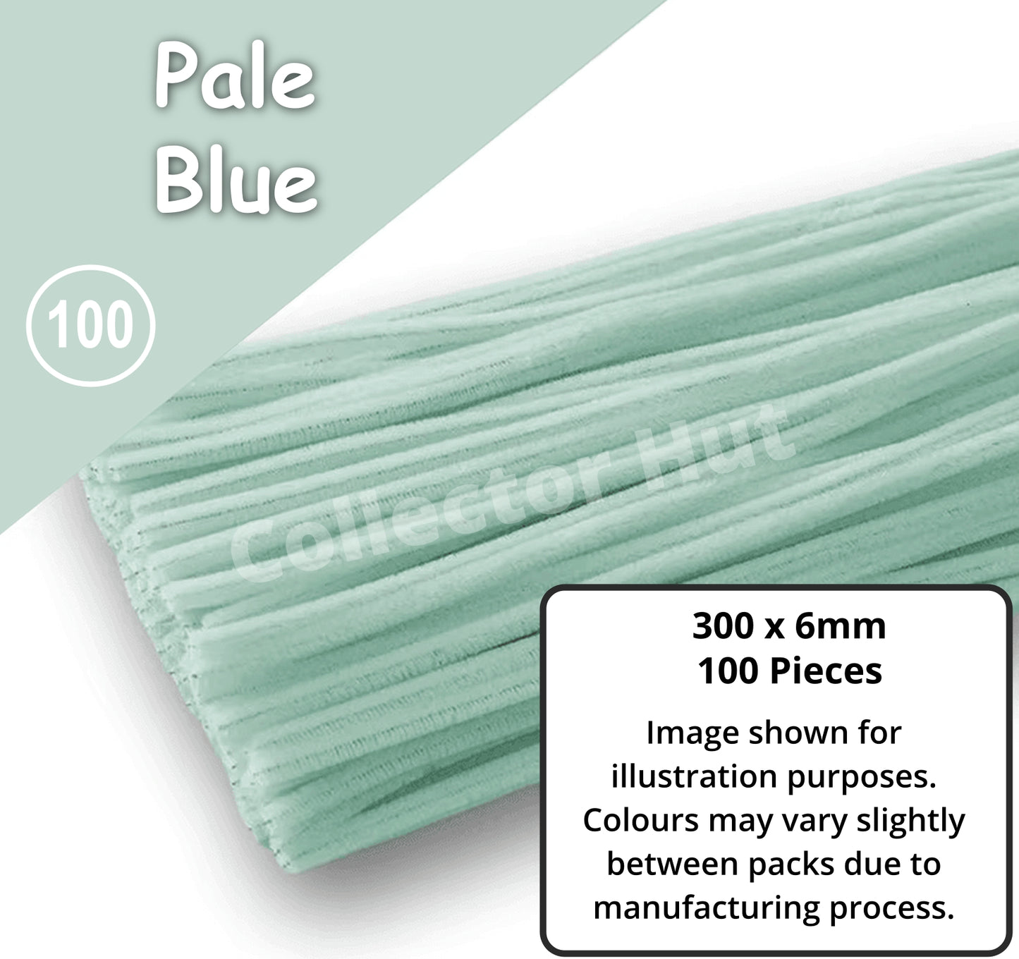 Chenille Craft Stems Pipe Cleaners 100pcs 30cm x 6mm Flexible Craft Supplies