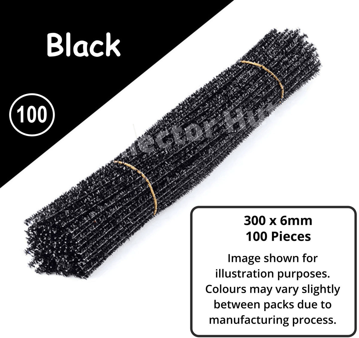 Chenille Craft Stems Pipe Cleaners GLITTER CHRISTMAS 100pcs 30cm x 6mm