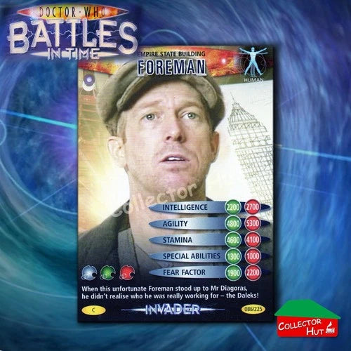 DOCTOR WHO Battles in Time #376-600 INVADER RARE & COMMON CARDS YOU CHOOSE
