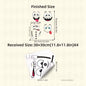 Novelty Funny Face Waterproof Stickers Large for Bins Storage Tubs