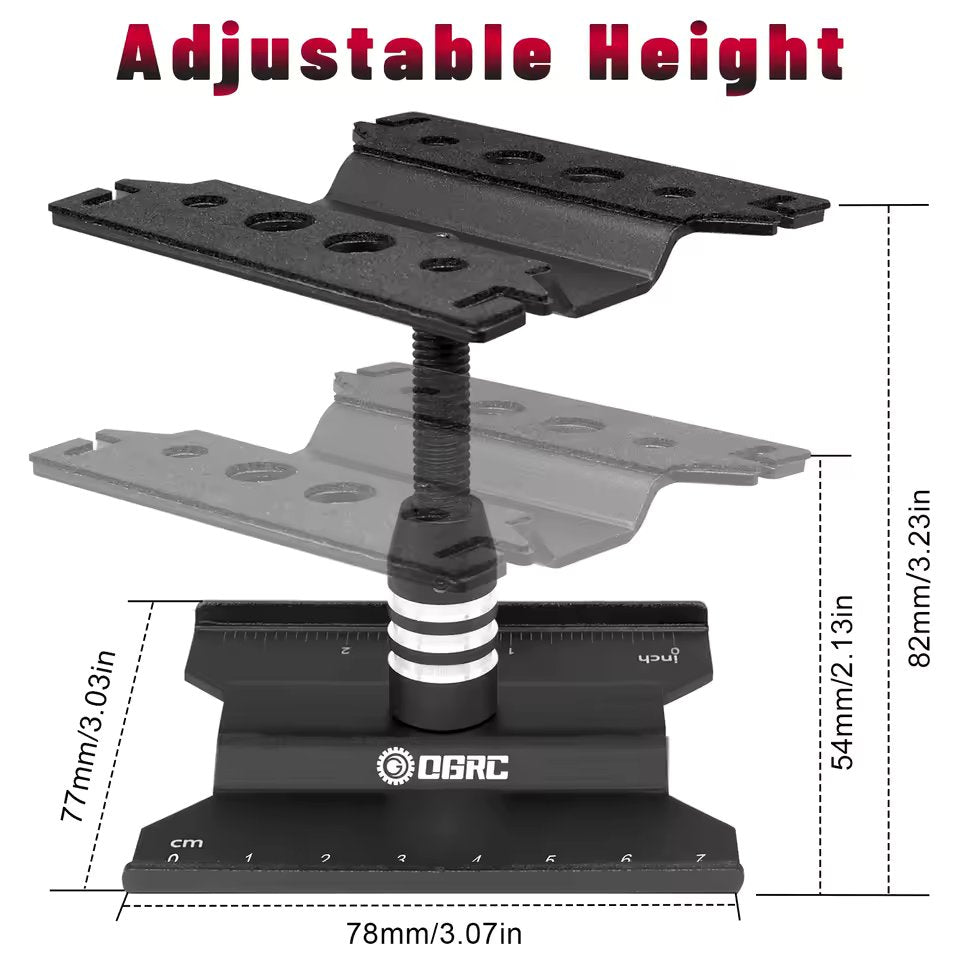 RC Model Car Truck Repair Display Stand 1:8 1:10 1:12 1:18 1:24 Scale Adjustable