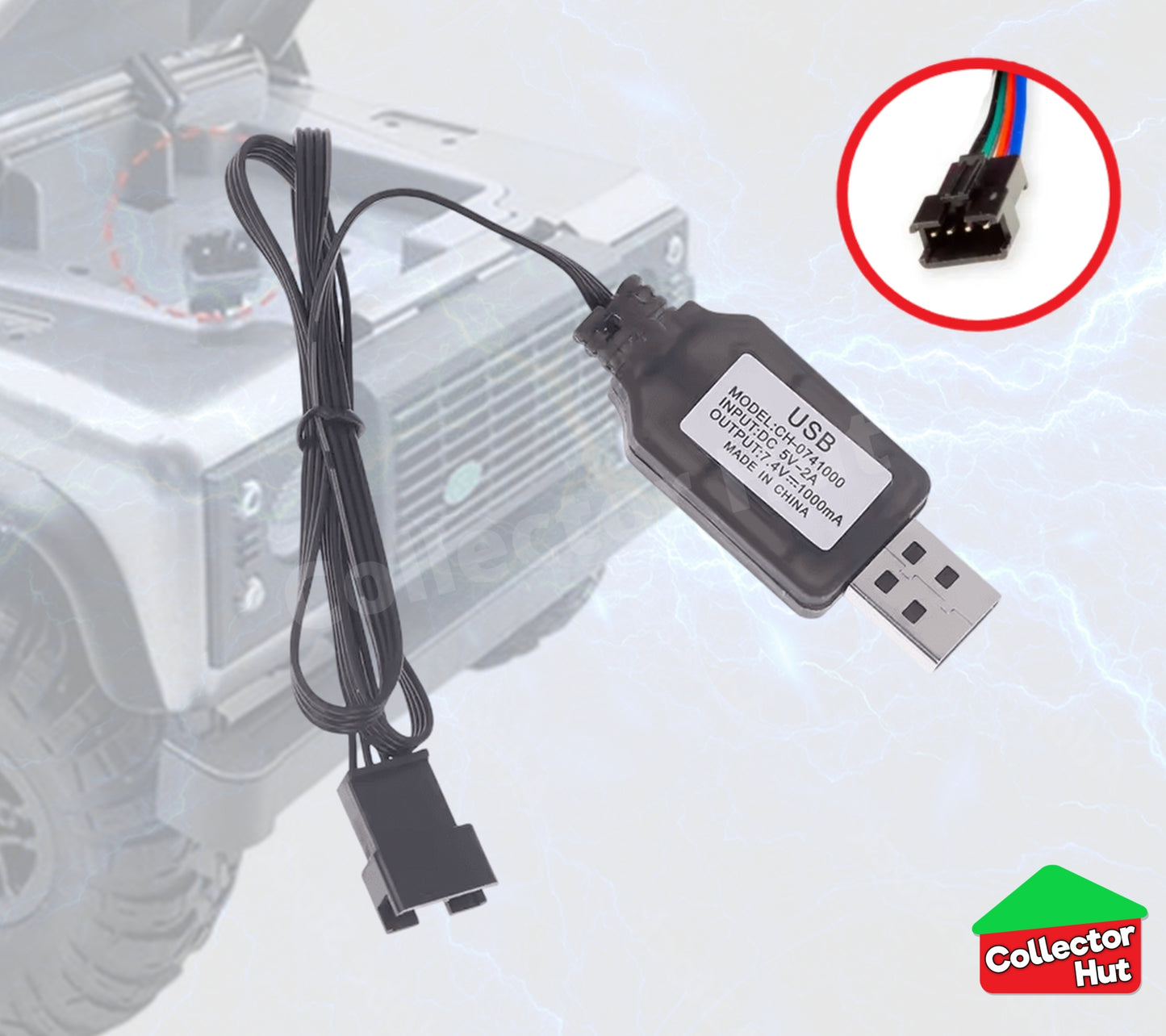 RC 18650 LiPo Battery JST SM Plug USB Chargers 2S 7.4V 3S 11.1V Batteries