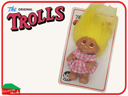 Trolls Original Thomas Dam Vintage 1985 3" Dress Dolls