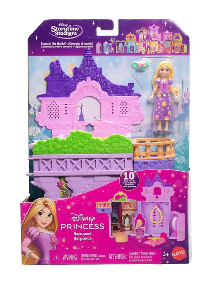 Disney Princess Small Doll Rapunzel Stacking Castle Playset