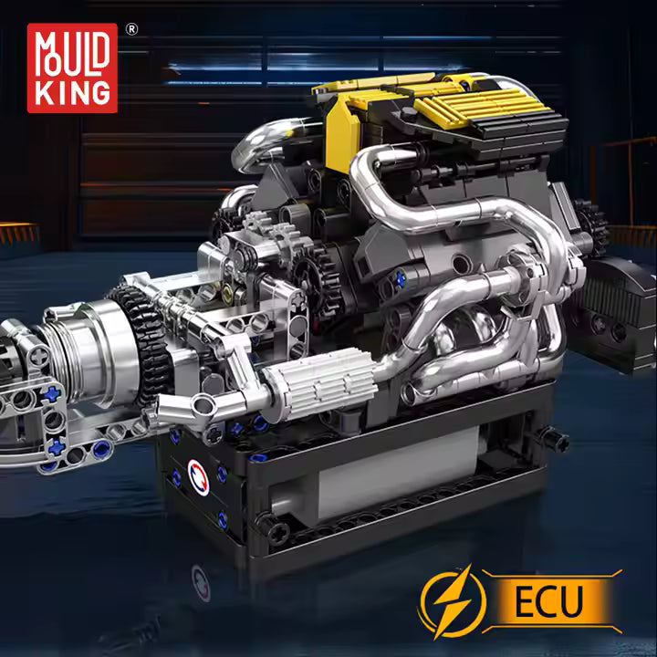 Mould King Technology Motorized Engine Building Block Model Sets