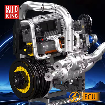 Mould King Technology Motorized Engine Building Block Model Sets